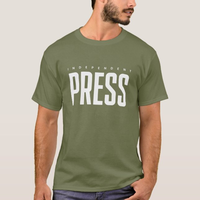 Independent Press Green Badge T-Shirt (Front)