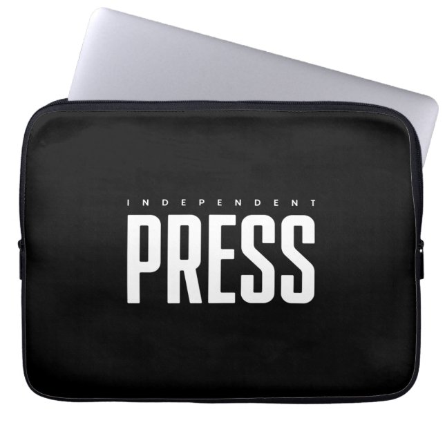 Independent Press Identification Badge Laptop Sleeve (Front)
