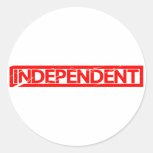 Independent Stamp Classic Round Sticker