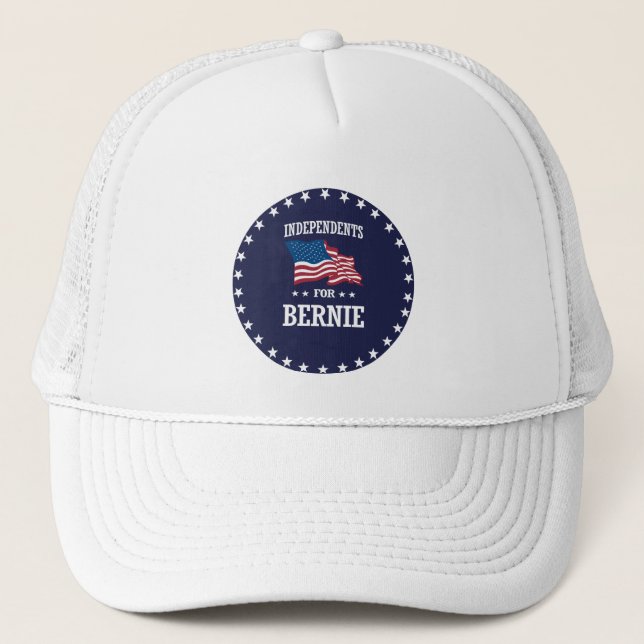 INDEPENDENTS FOR BERNIE SANDERS TRUCKER HAT (Front)