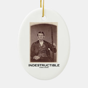 Indestructible (Phineas Gauge) Ceramic Tree Decoration