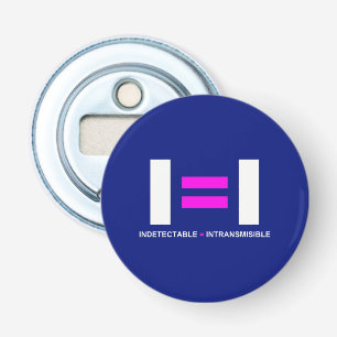 Indetectable es igual a Intransmisible VIH Bottle Opener