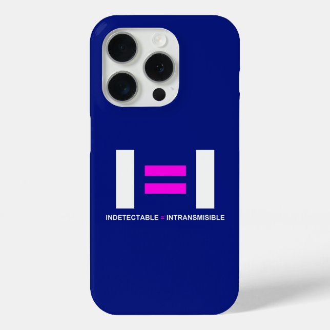 Indetectable es igual a Intransmisible VIH Case-Mate iPhone Case (Back)