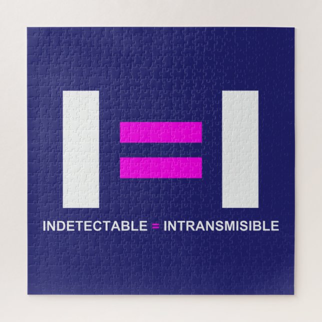 Indetectable es igual a Intransmisible VIH Jigsaw Puzzle (Vertical)