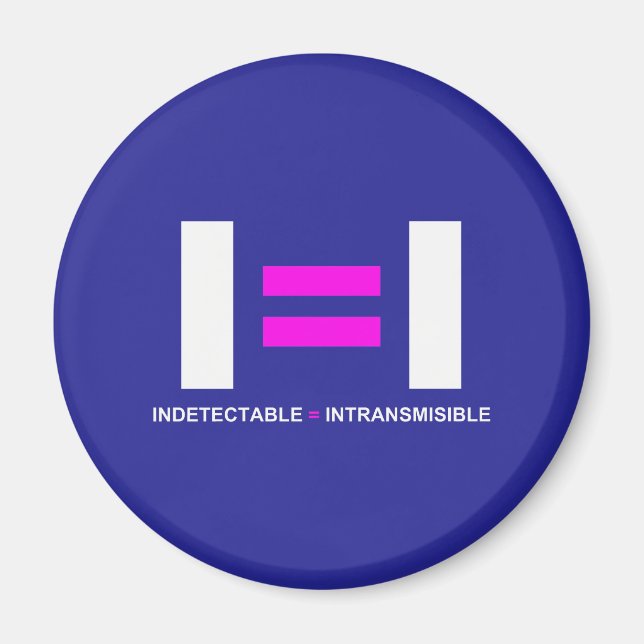 Indetectable es igual a Intransmisible VIH Magnet (Front)
