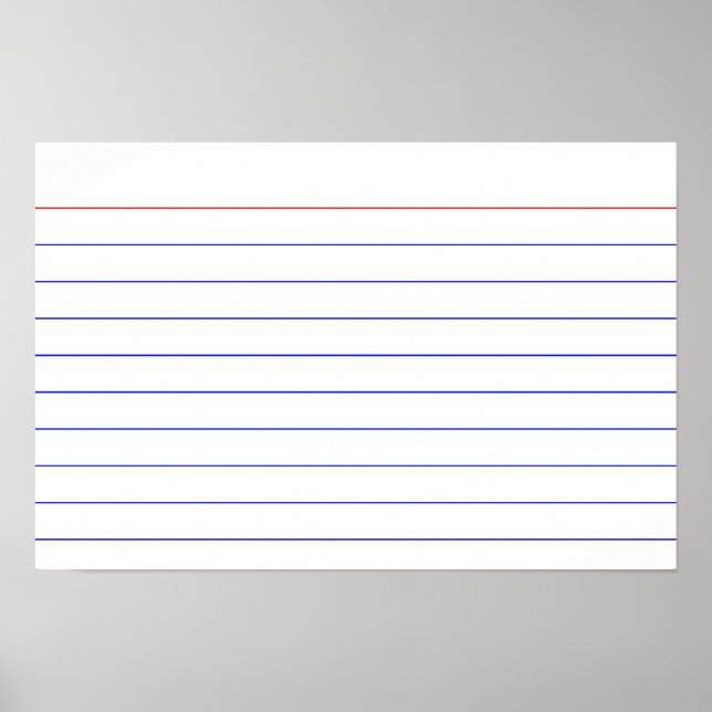 Index Card Poster (Front)