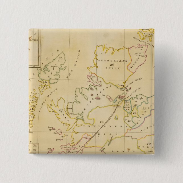 Index map 15 cm square badge (Front)