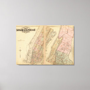 Index map Atlas, city of New York Canvas Print