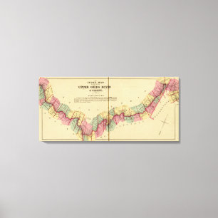 Index map to Atlas of the Upper Ohio River Canvas Print