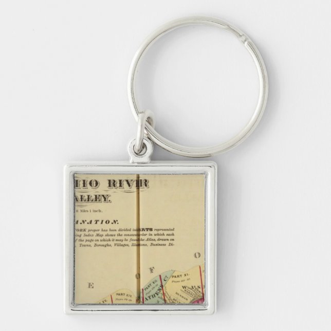 Index map to Atlas of the Upper Ohio River Key Ring (Front)