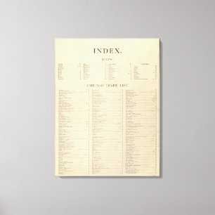Index New commercial atlas Canvas Print