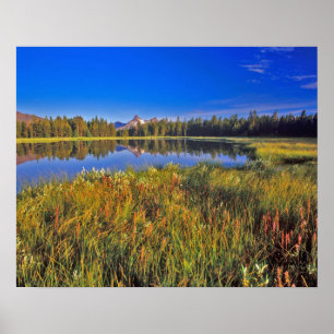Index Peak reflects into Mud Lake on the Poster