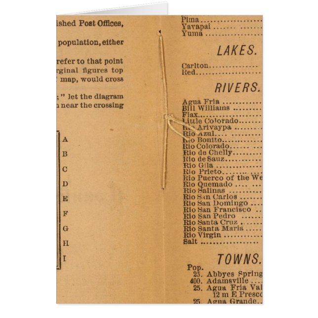 Index Rand McNally's Arizona (Front)