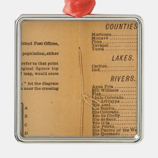 Index Rand McNally's Arizona Metal Tree Decoration (Front)