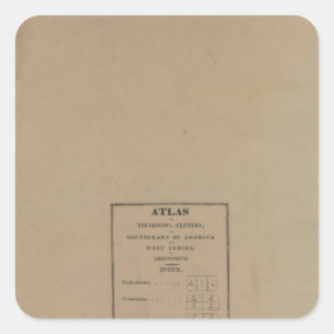 Index to Atlas Square Sticker