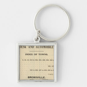 Index Towns, Bronxville Key Ring