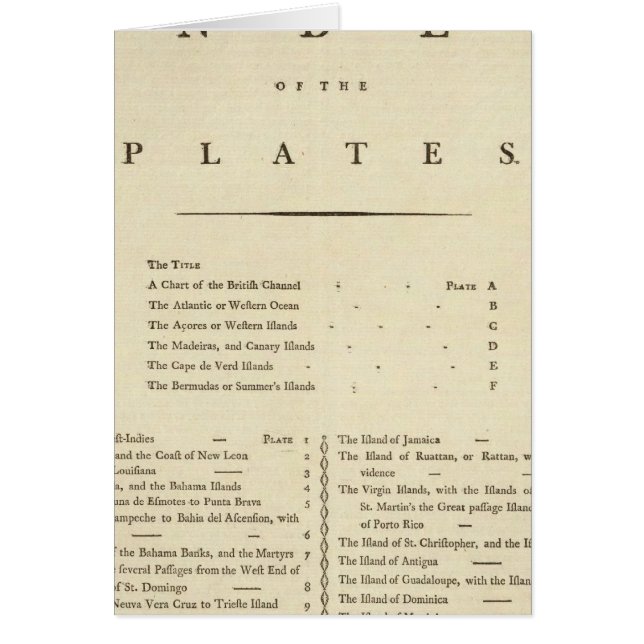 Index West India atlas (Front)