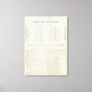 Indexed Atlas of the world United States Canvas Print