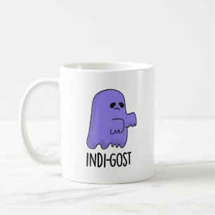 Indi-gost Funny Halloween Indigo Ghost Pun  Coffee Mug