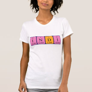 Indi periodic table name shirt