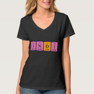 Indi periodic table name shirt