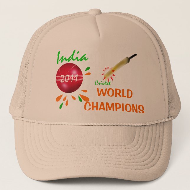 India 2011 ICC Cricket World Champions Hat (Front)
