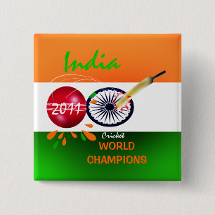 India 2011 ICC Cricket World Cup Champions Button