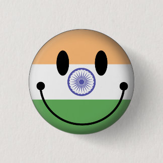 India 3 Cm Round Badge