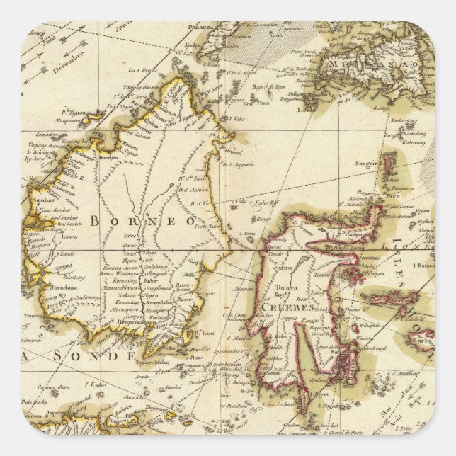 India 3 square sticker (Front)