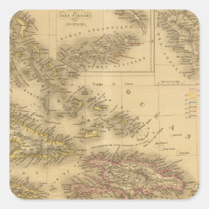 India 6 square sticker