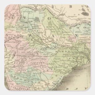 India 9 square sticker