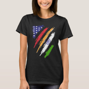 India American Grown Flag USA Patriot Heritage Mon T-Shirt