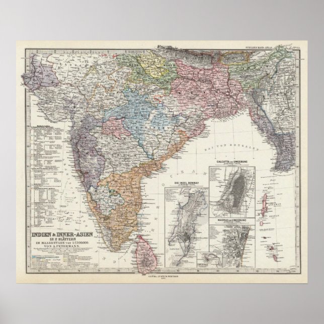 India and Central Asia Poster (Front)