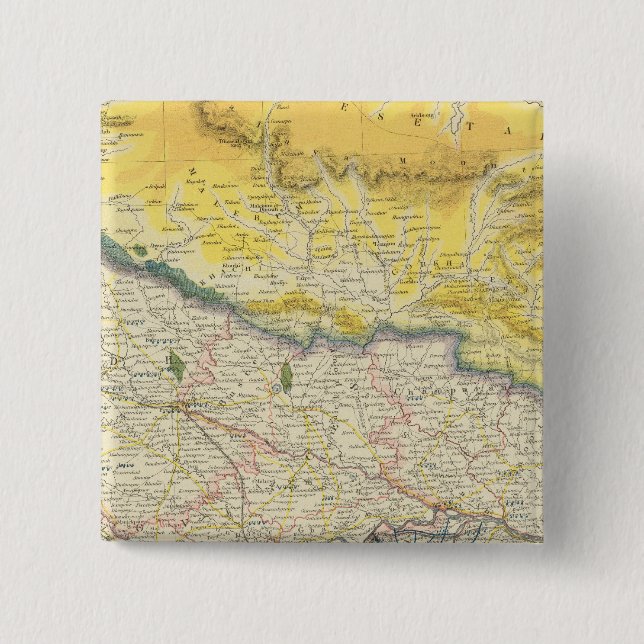 India and Nepal 15 Cm Square Badge (Front)