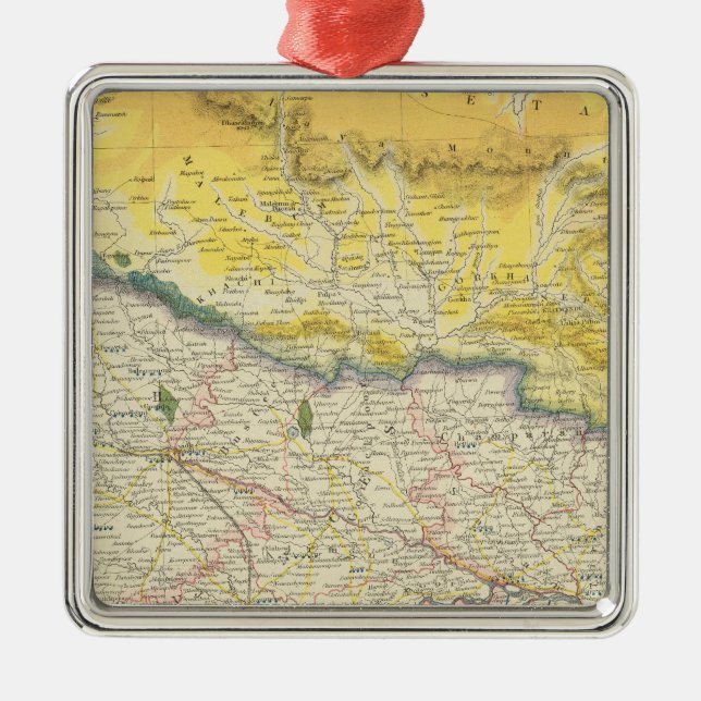 India and Nepal Metal Tree Decoration (Front)