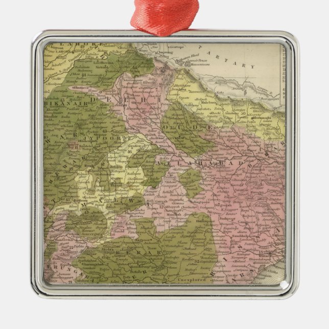 India and Sri Lanka Metal Tree Decoration (Front)