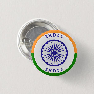 India Ashoka Chakra Circle Shape 3 Cm Round Badge
