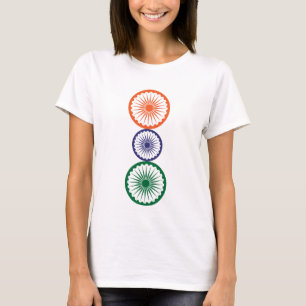 India Ashoka Chakras Alignment T-Shirt