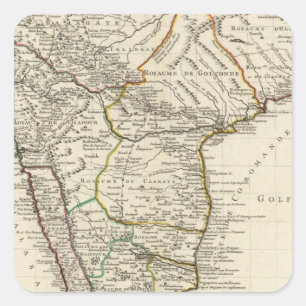 India, Bangladesh, Asia Square Sticker
