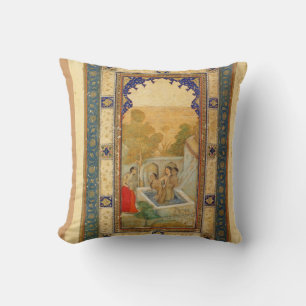 India - Bathing Women - Cushion