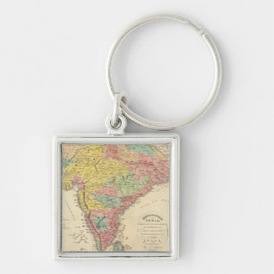 India Battles and Seiges Chonology Map Key Ring