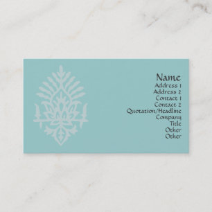 India Block Print Business Card