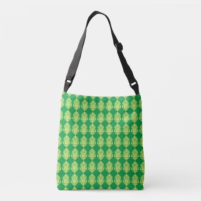 India Block Print Crossbody Bag (Back)