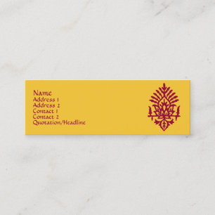 India Block Print Mini Business Card