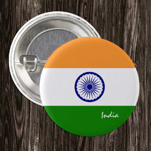 India button, patriotic Indian Flag fashion 3 Cm Round Badge