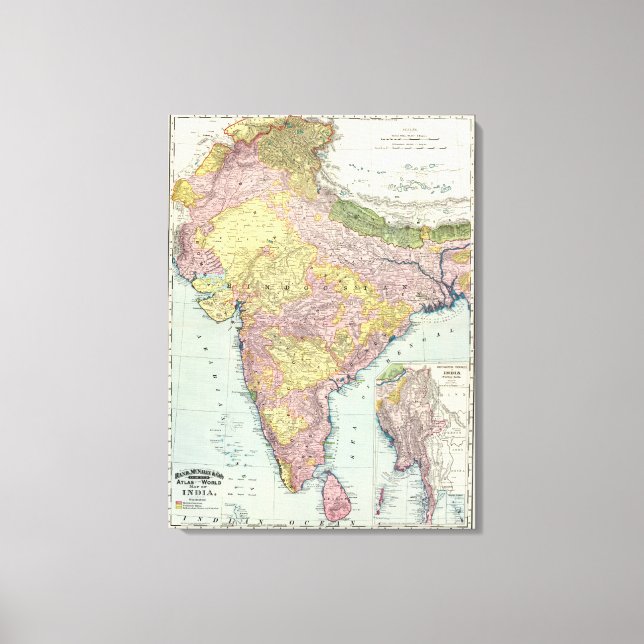 India Canvas Print (Front)