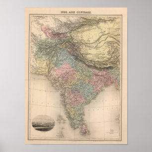 India Central Asia Poster