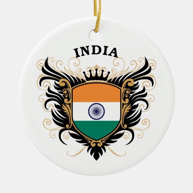 India Ceramic Tree Decoration (Front)