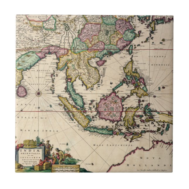 India & Ceylon to Australia Tile (Front)