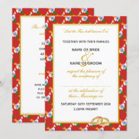 INDIA Christian Celebration Wedding RED